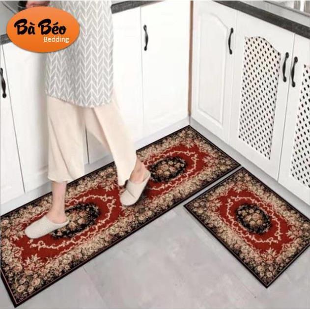 Bộ 2 thảm nhà bếp hình 3d