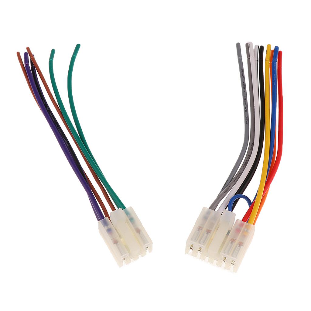 6.3 "10 Pin + 6 Stereo Wiring Harness Adapter Connector for