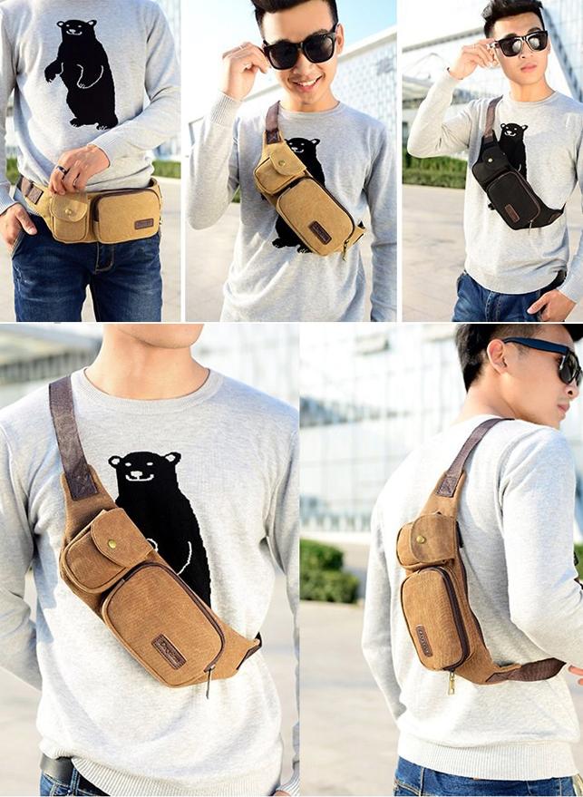 Túi đeo bụng thể thao tặng khóa