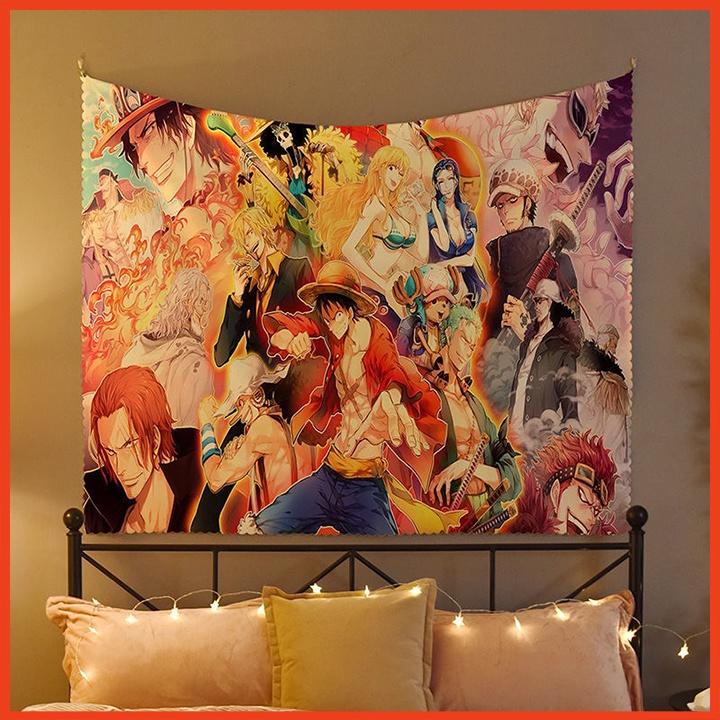 Thảm Treo Tường Hình Anime One Piece trang trí decor phòng NR