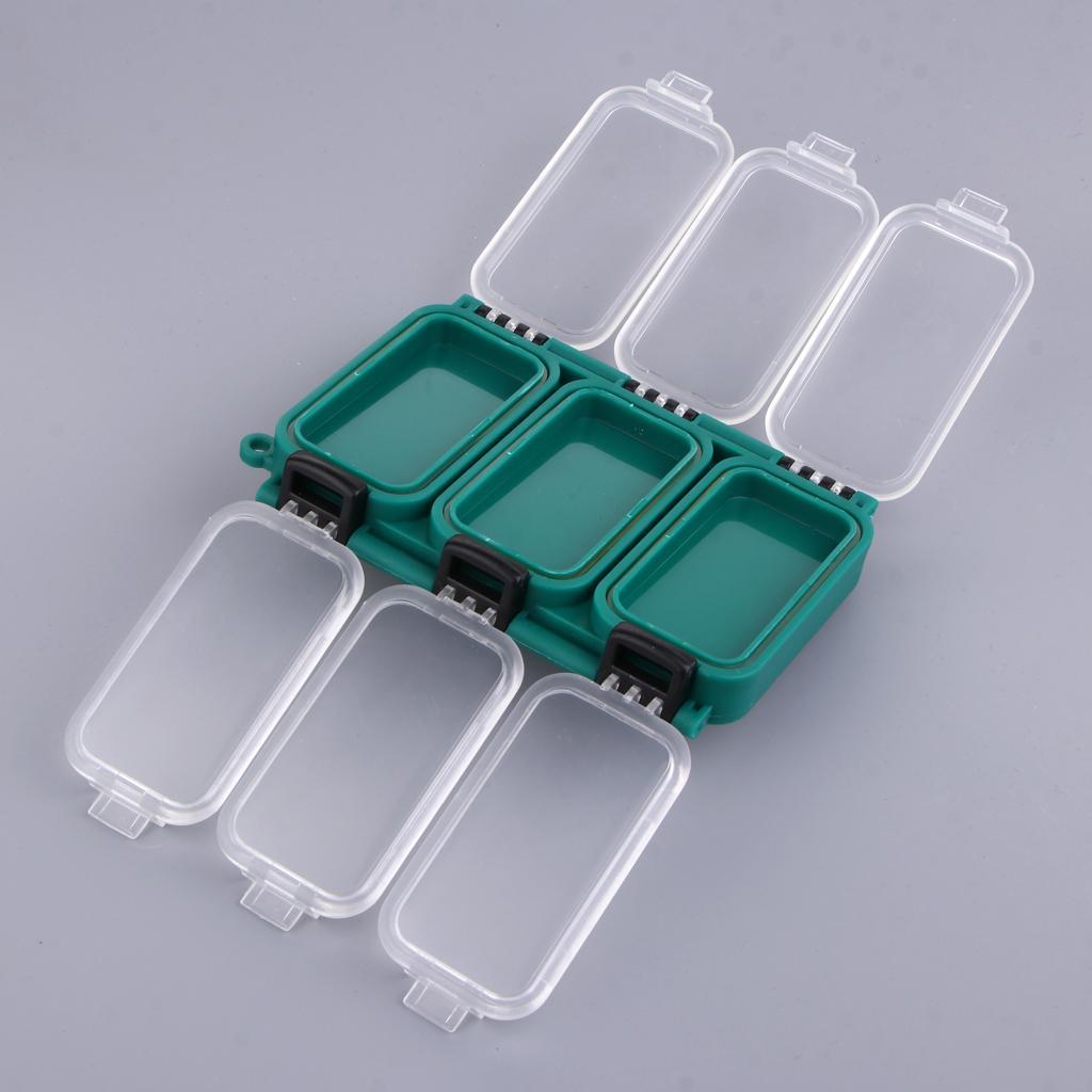 2pcs Fishing Tackle Box Safety Case Plastic Waterproof Storage Case