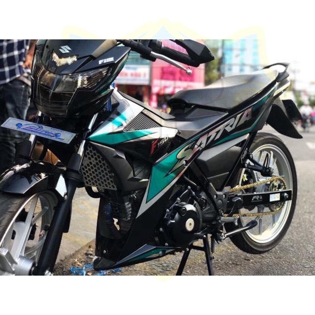 Tem rời dành cho Satria fi xanh ngọc lục bảo chất liệu Candy cao cấp