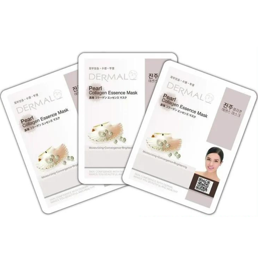 Combo 3 Mặt Nạ Dermal Tinh Chất Collagen Với Chiết Xuất Ngọc Trai