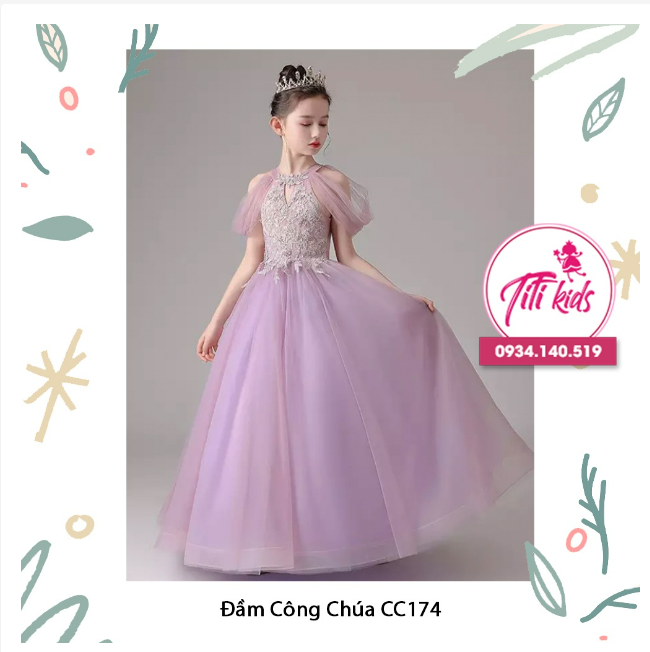 Váy Đầm Công Chúa Cho Bé Cao Cấp SOFIA CC174