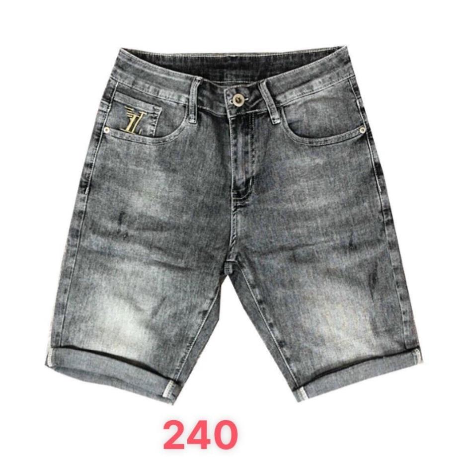 Quần short jean nam trơn họa tiết thêu cao cấp vải co dãn hàng siêu đẹp hottrend Phuongnamshop20 na3