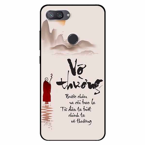 Ốp lưng in cho Xiaomi Mi 8 Lite Mẫu Vô Thường Bước Chân