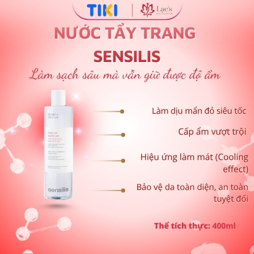 Nước tẩy trang Sensilis Skin Lab Micerllar Water (AR) 400mL