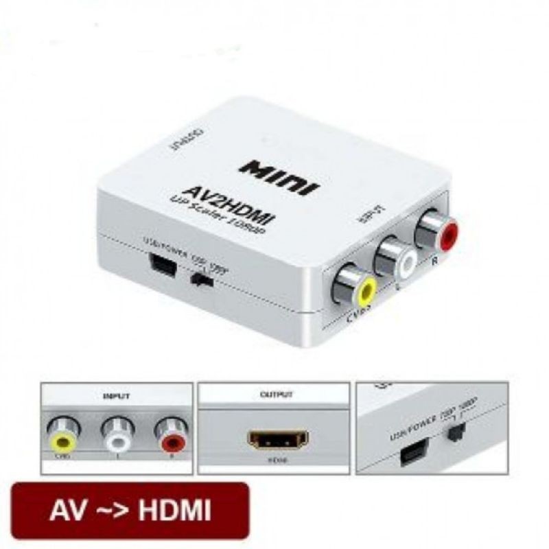 Box Chuyển Mini AV Ra HDMI - JL