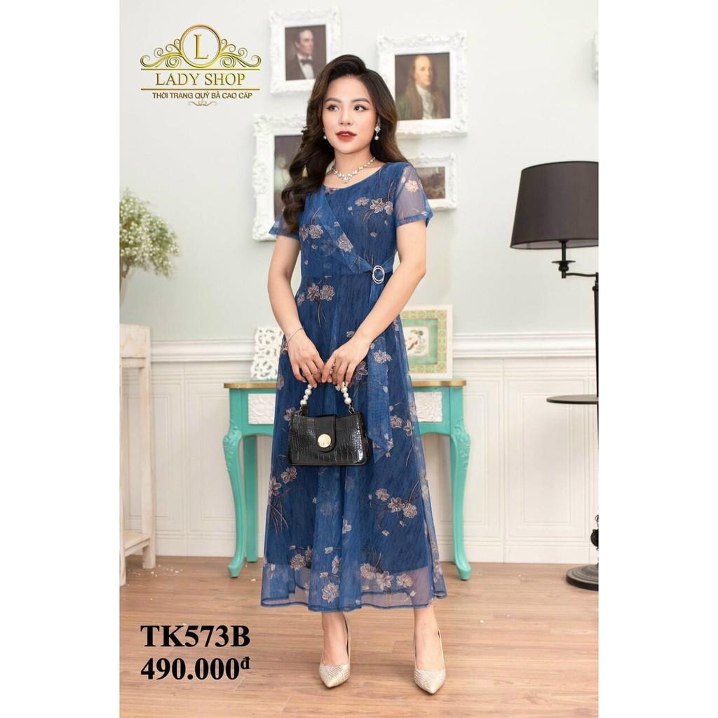 Đầm voan hoa cao cấp dự tiệc cực xinh siêu sang cho chị em