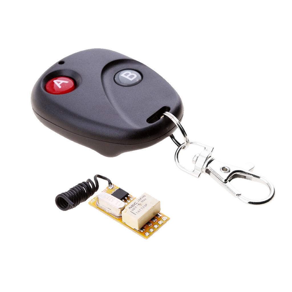 2Pcs 1CH LED Light Wireless RF Relay Remote Control Switch Receiver Module