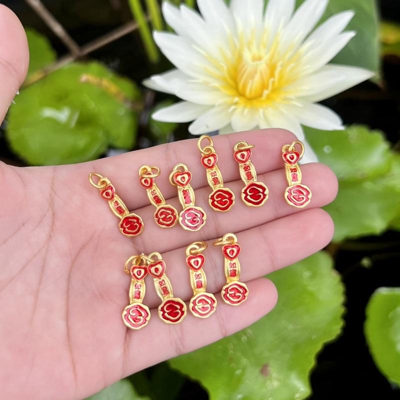 Charm gậy như ý màu xi vàng làm phụ kiện vòng tay
