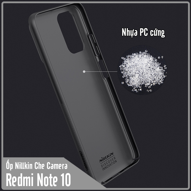 Ốp lưng cho Xiaomi Redmi Note 10 Nillkin CamShield che camera - Hàng Nhập Khẩu