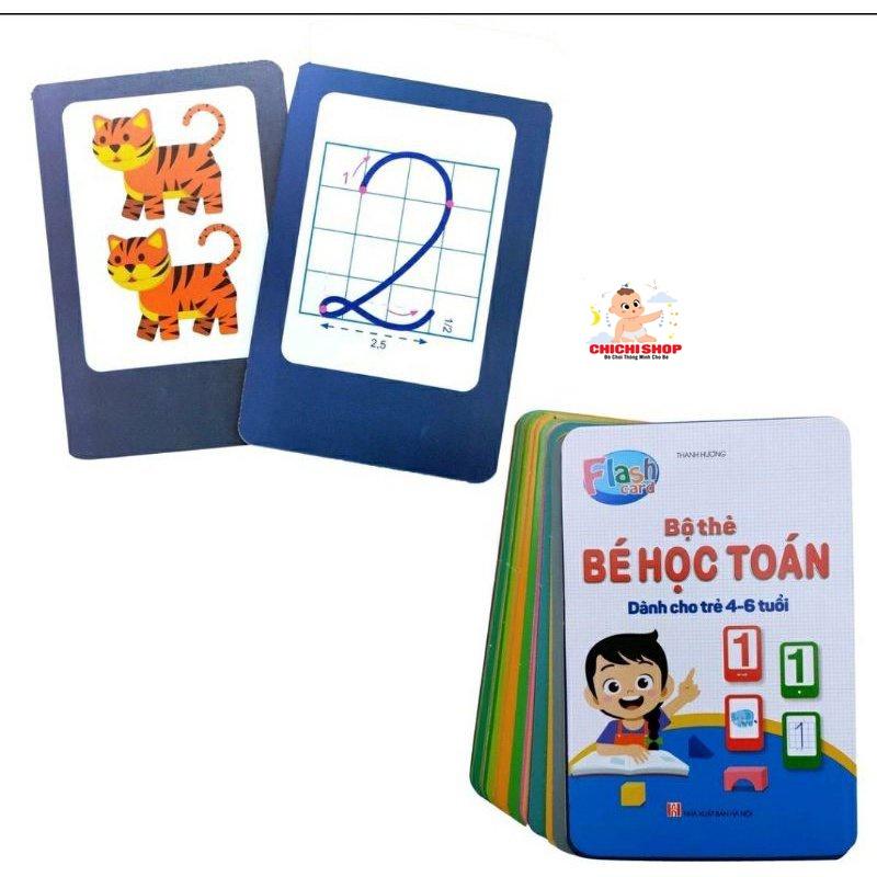 Trọn Bộ 42 Thẻ Học Thông Minh, Flashcards Số Đếm và Phép Tính Giúp Bé Học Toán