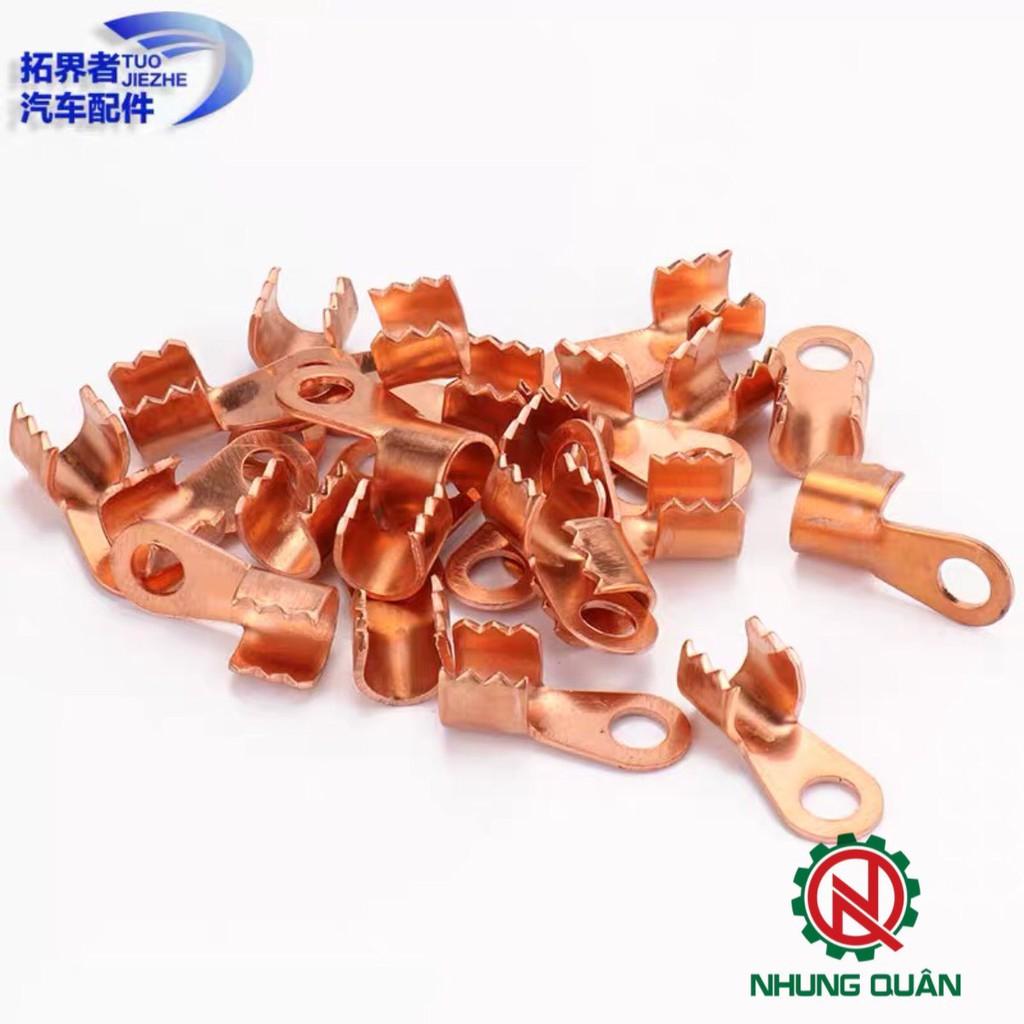 khuyên đồng nắp bình ắc quy lỗ 8 và 10 mm dầy 2mm