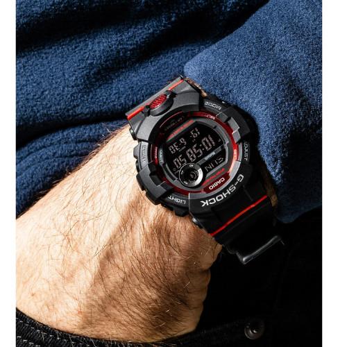 Đồng Hồ Nam Dây Nhựa Casio G-Shock GBD-800-1 Bluetooth - Đếm Bước Chân - Đo Lượng Kcalo Đã Đốt