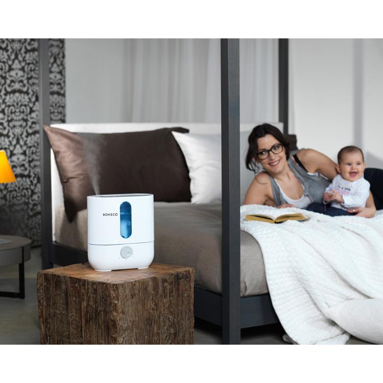 Máy Phun Sương Tạo Ẩm Cao Cấp BONECO U200 Khuếch Tán/Xông Tinh Dầu, Bộ Lọc Kháng Khuẩn Chống Viêm Mũi Cho Trẻ Em, Giữ Ẩm Da - Hàng Nhập Khẩu