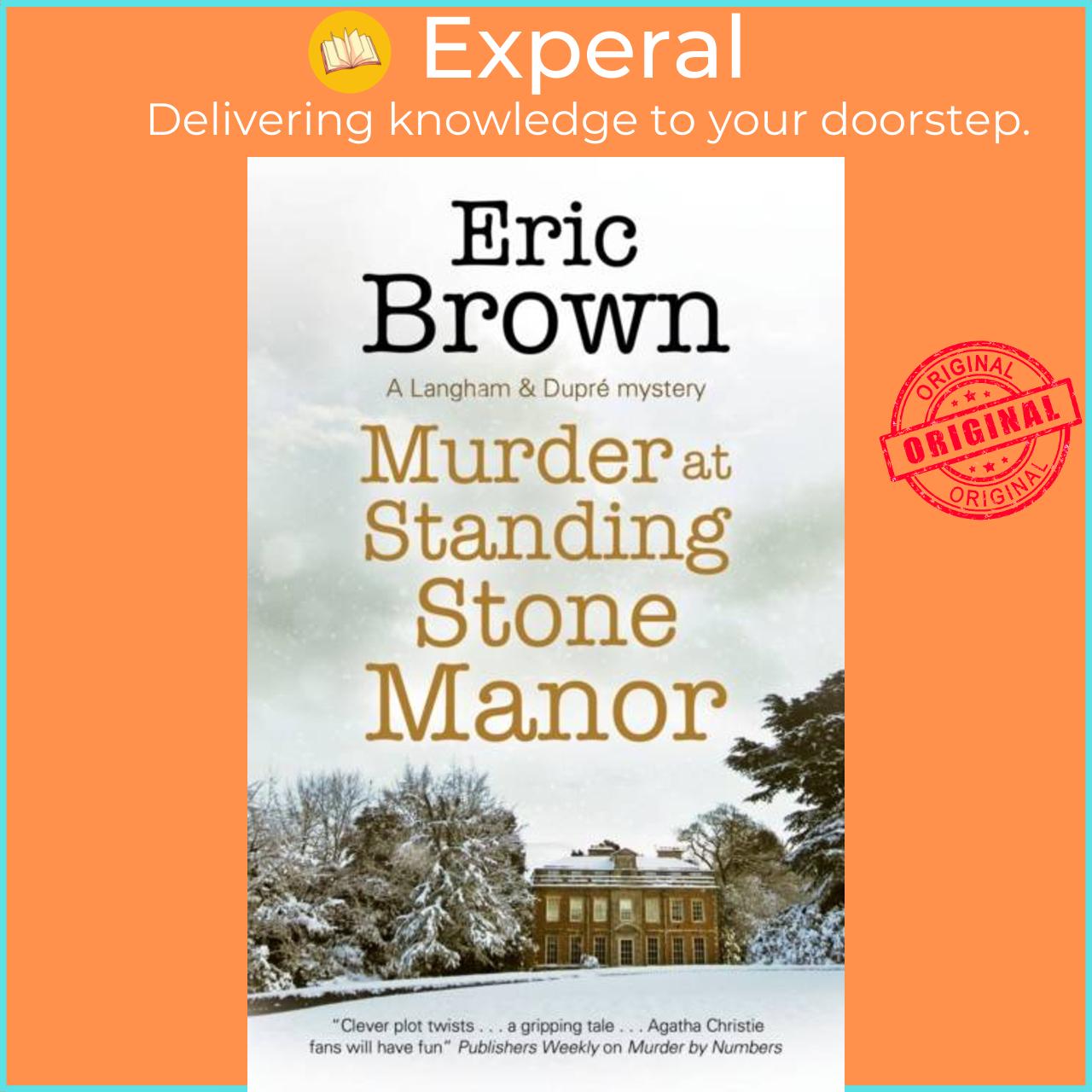 Sách - Murder at Standing Stone Manor by Eric Brown (UK edition, hardcover)
