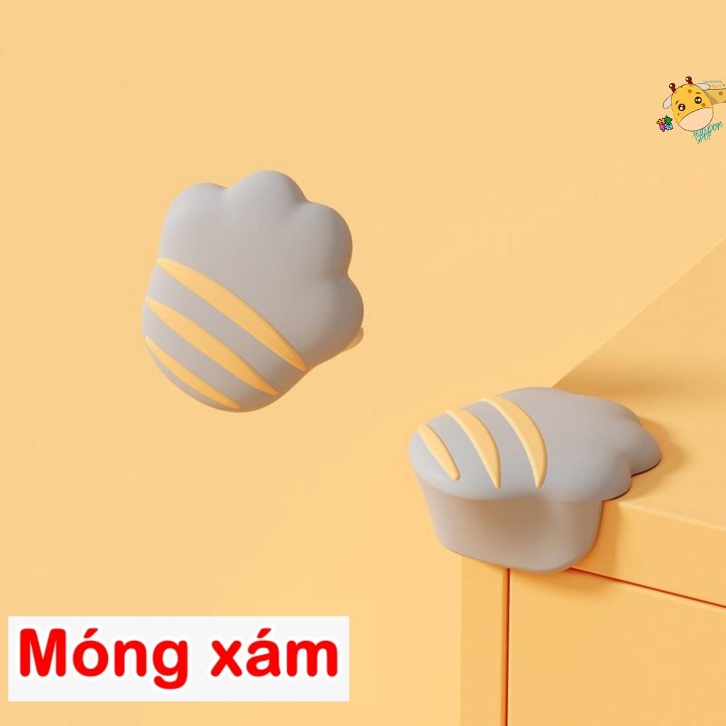 Bịt góc bàn silicon (nhiều mẫu) kèm keo dính - an toàn cho bé