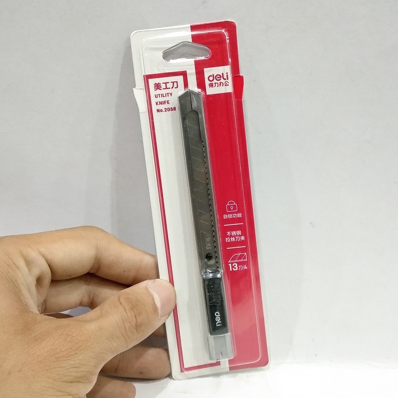 Bộ 2 Dao Rọc Giấy Deli 2058