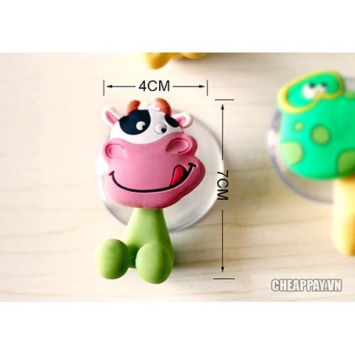 Combo 3 Kẹp bàn chải đánh răng hình thú chất liệu Silicon