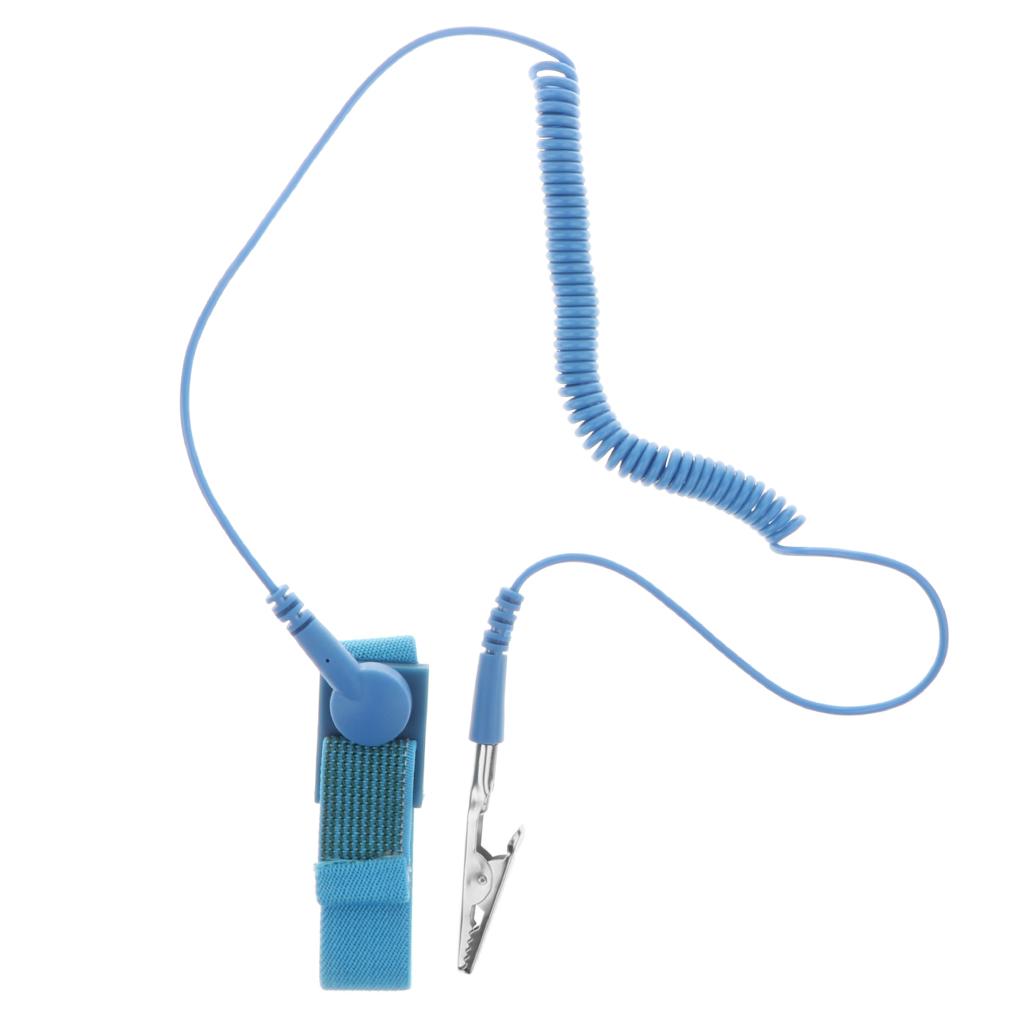 Phép Màu Sáng Bóng Chống Tĩnh Điện Có Dây Vòng Tay ESD An Toàn Xả Dây Băng Cổ Tay