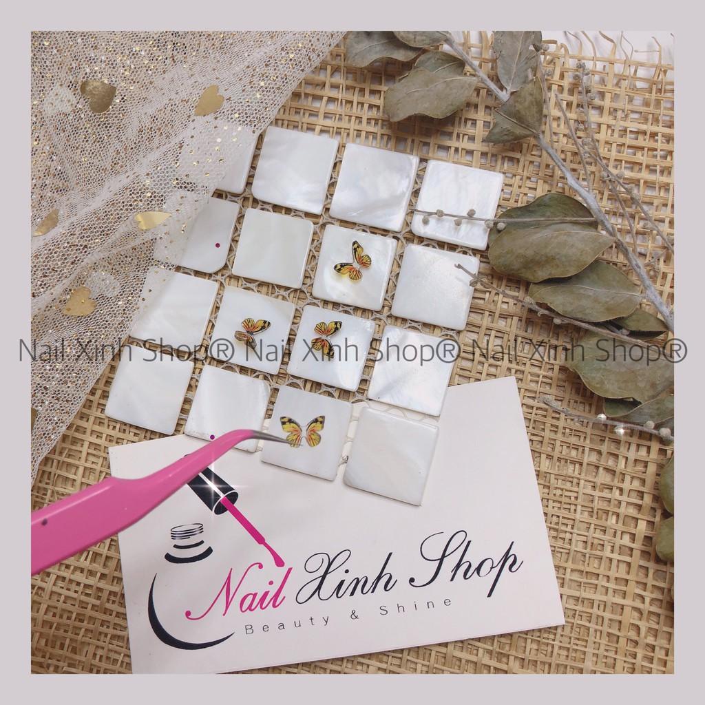 Hũ trang trí móng nail - 2 con bướm / charm bướm hot nail