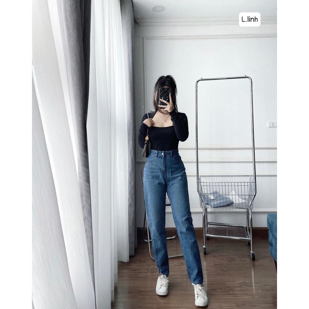 QUẦN JEAN BOY XANH CẠP CAO