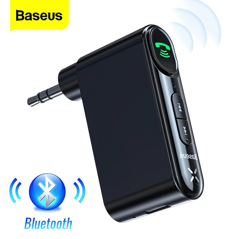 Bộ Thu Bluetooth 5.0 DC 5V Cho AUX 3.5mm Trên Xe Hơi Đàm Thoại Rảnh Tay ( Tích Hợp Mic Chất Lượng Cao) - Hàng Chính Hãng Baseus