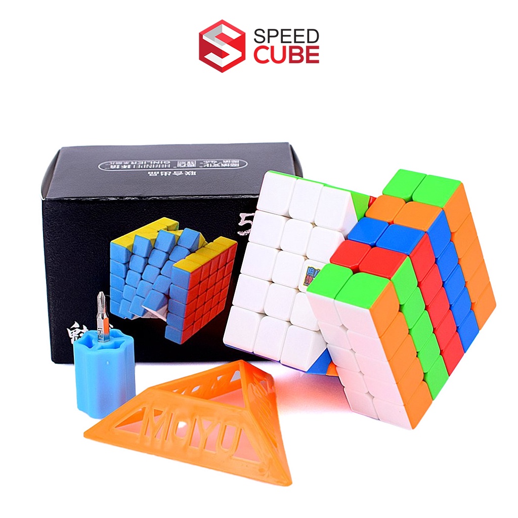 Rubik 5x5 MOYU Meilong Stickerless Có Nam Châm Xoay Trơn Mượt