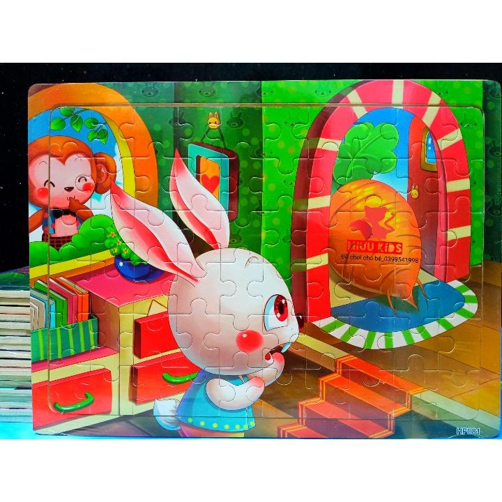 Đồ chơi tranh ghép hình miếng gỗ PUZZLE - Bộ ghép hình - Tranh xếp hình