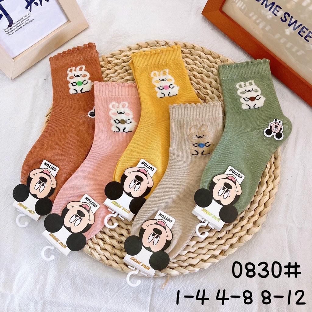 SET 10 ĐÔI TẤT CAO CỔ CHO BÉ HÌNH THỎ DỄ THƯƠNG