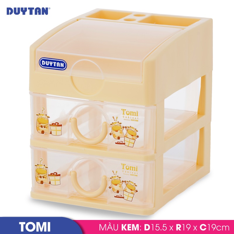 Tủ nhựa Duy Tân Tomi nhỏ 3 ngăn - 32192 - Giao màu ngẫu nhiên - Hàng chính hãng