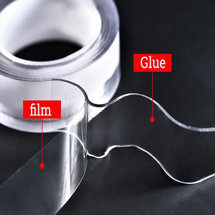 BĂNG KEO SIÊU DÍNH NHẬT BẢN 2 MẶT TRONG SUỐT DÁN TƯỜNG ĐA NĂNG ĐỘ DÀI 1M 3M 5M