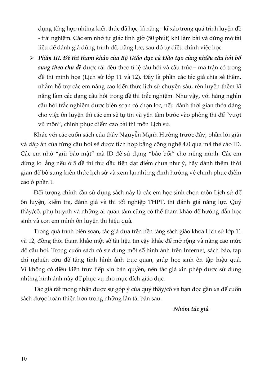 55 Đề Thi Minh Họa Môn Lịch Sử (Chọn Lọc) - MOON