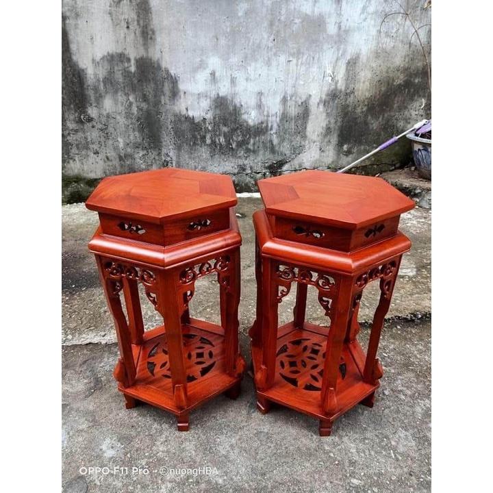 Đôn Lục Lăng gỗ Hương nhiều kích thước hàng đẹp