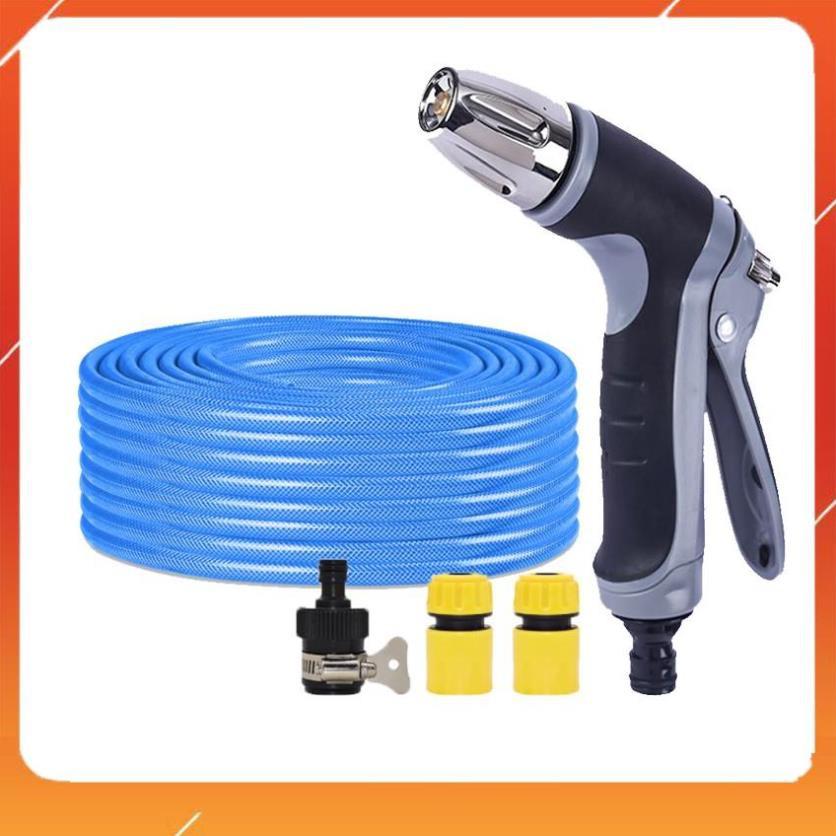 Bộ dây và vòi xịt rửa xe tưới cây tăng áp 7-10m 206817