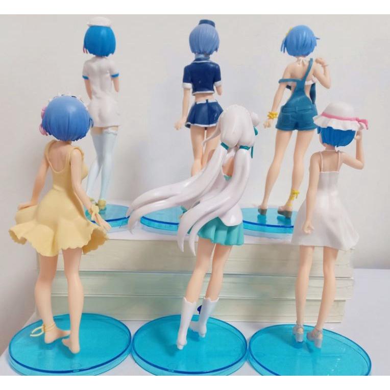 Mô Hình Re Zero - Mô Hình Anime Nữ Gợi Cảm - Sexy Rem, Ram, Emilia - Figure Anime/ Manga