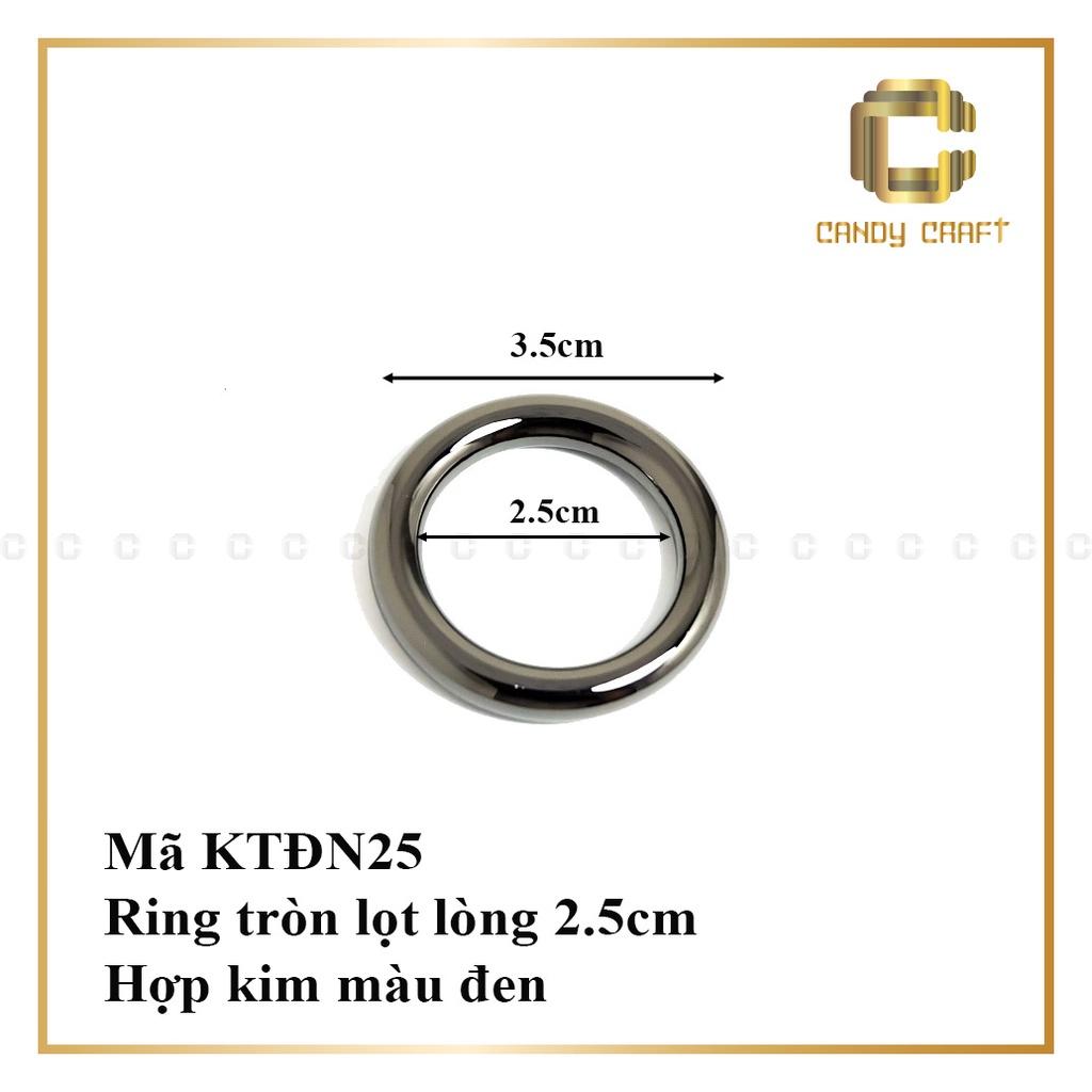 Khoen tròn 3cm - 3.8cm gắn túi - balo