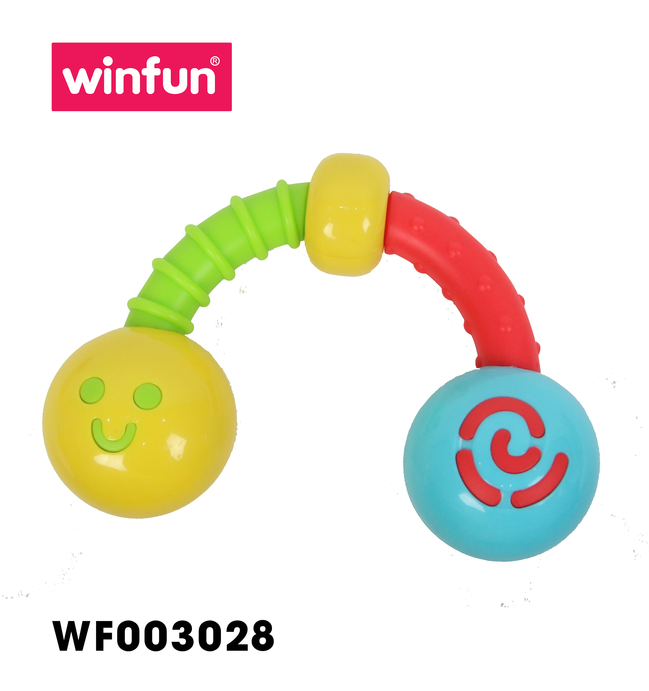 Set 3 đồ chơi cầm tay xúc xắc chíp chíp - gặm nướu hổ gặm nướu sột soạt Winfun 3027