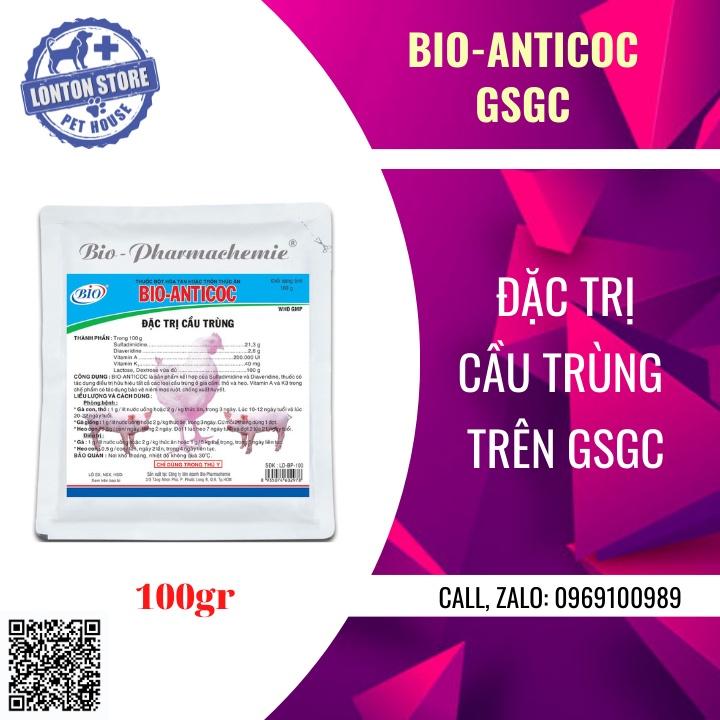 Bio Anticoc - Phòng cầu trùng, phân sáp, phân có máu, gói 100g