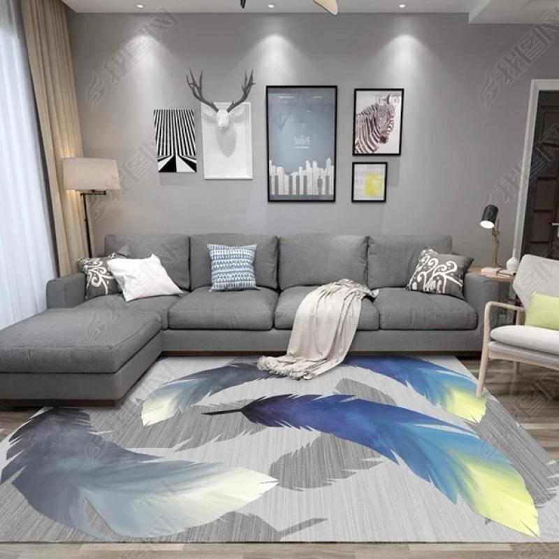 Thảm Lót Sàn Họa Tiết Thổ Cẩm Phong Cách Bắc Âu Hiện Đại