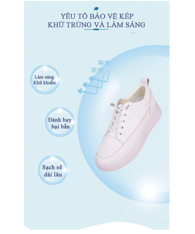 Tuýp Kem Trắng 260g Làm Sạch Khử Trùng Cho Giày Da Thể Thao Không Cần Nước