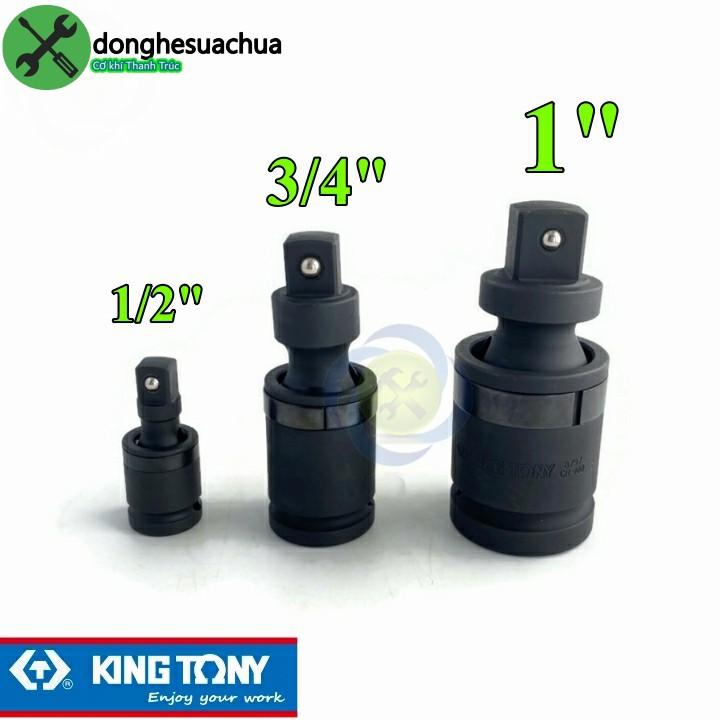 Bộ đầu lắc léo đen Kingtony 1/2 - 3/4 - 1Inch Kingtony123410