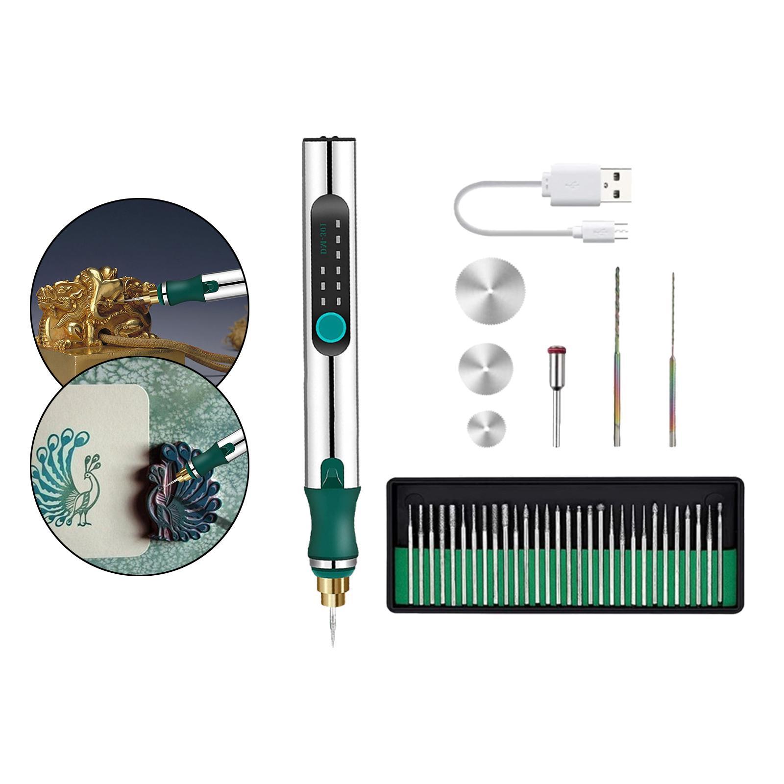 Mini Micro Engraver Pen Jewelry Engraving Tool Kit Precision