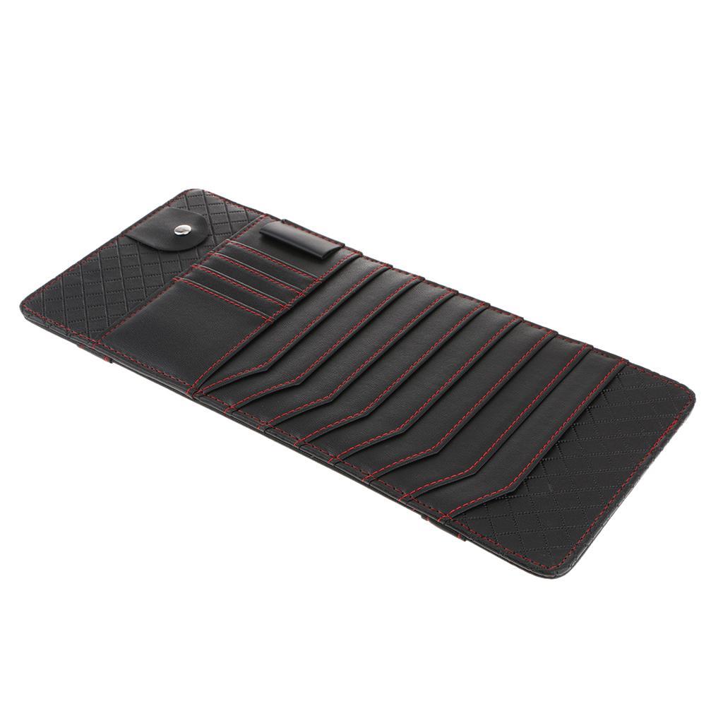 2- Multifunction Car Sun Visor CD Clip Storage Case CD Package Organizer