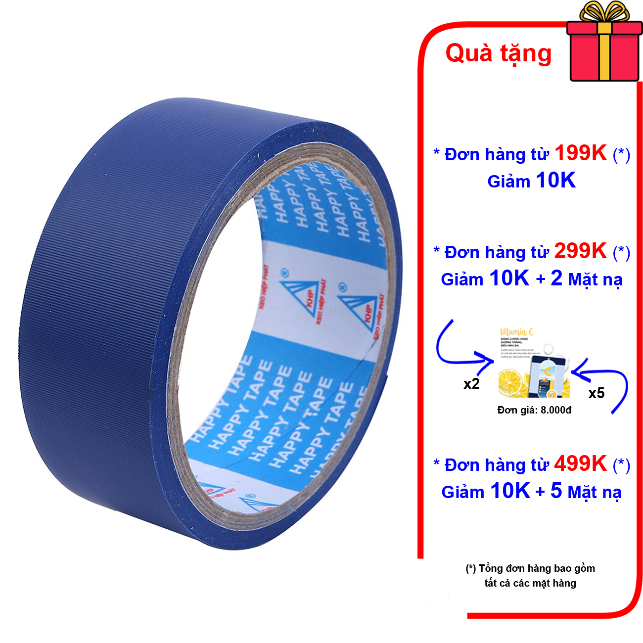 3 cuộn băng keo simili dán gáy 2F4, 3F6, 4F8