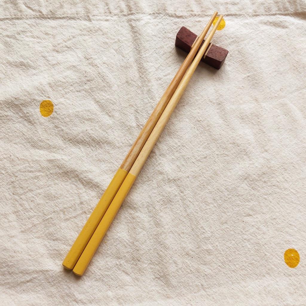 ĐŨA GỖ CÁN SƠN MÀI, PHONG CÁCH NHẬT BẢN 23CM