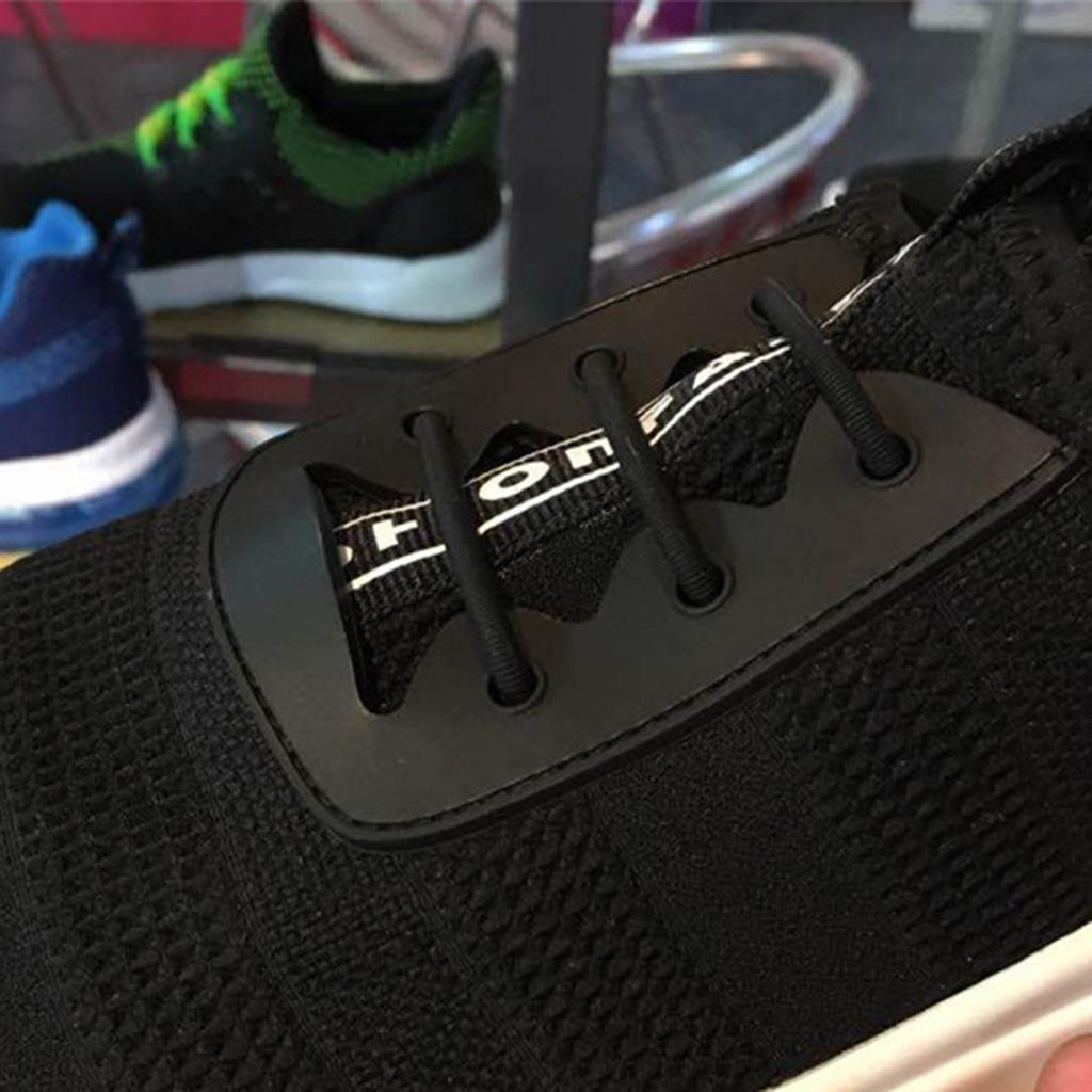 12pcs Lazy No Tie Shoelaces Elastic Silicone Shoe Laces For Running Sneaker