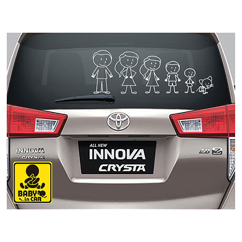 Tem xe sticker trang trí ô tô Family_Car_08