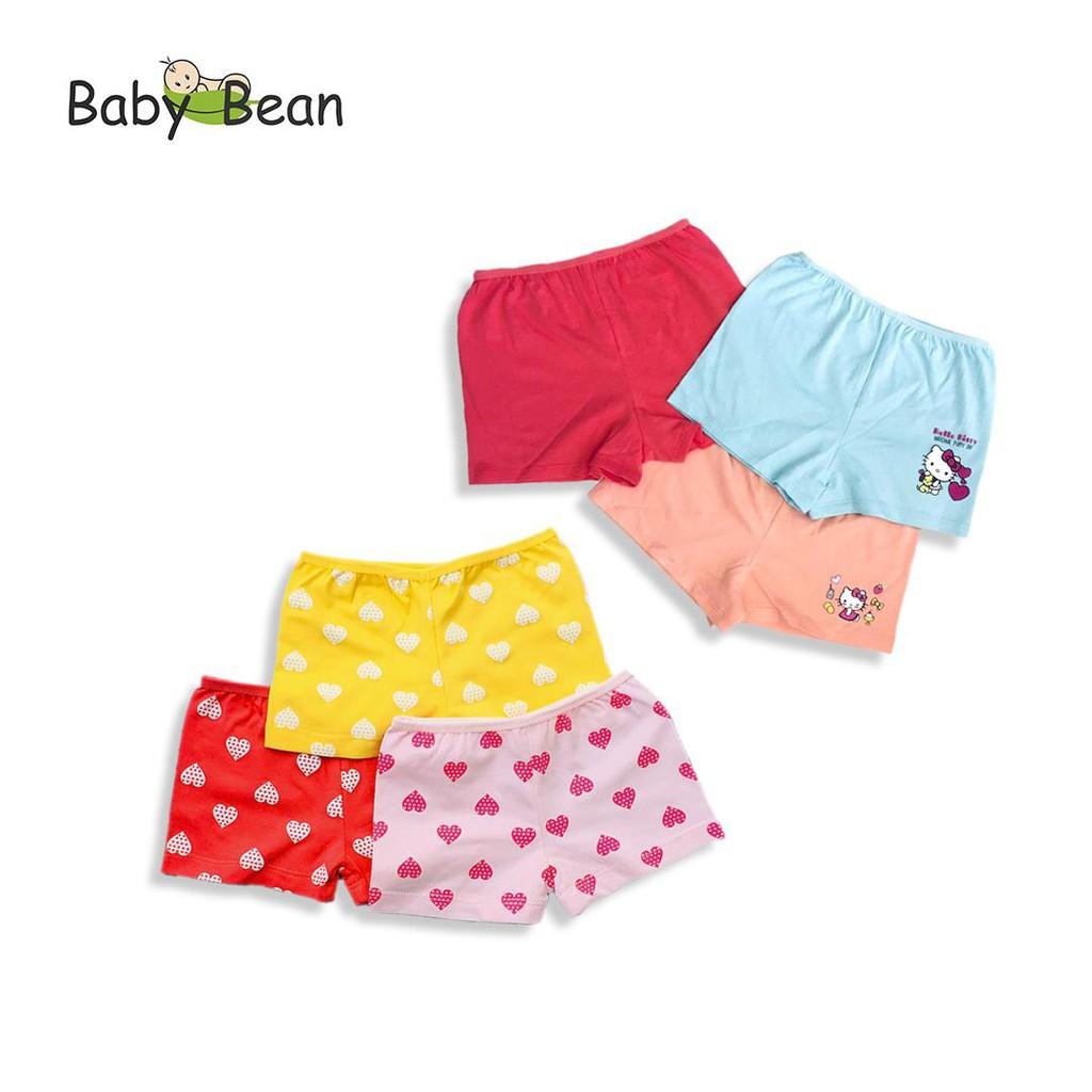 Set Quần Chíp Đùi Thun Cotton 3 chiếc Bé Gái BabyBean (3 Màu Khác Nhau